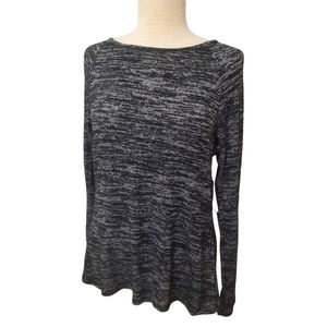 NWT Soft cozy gray sweater shirt with open back